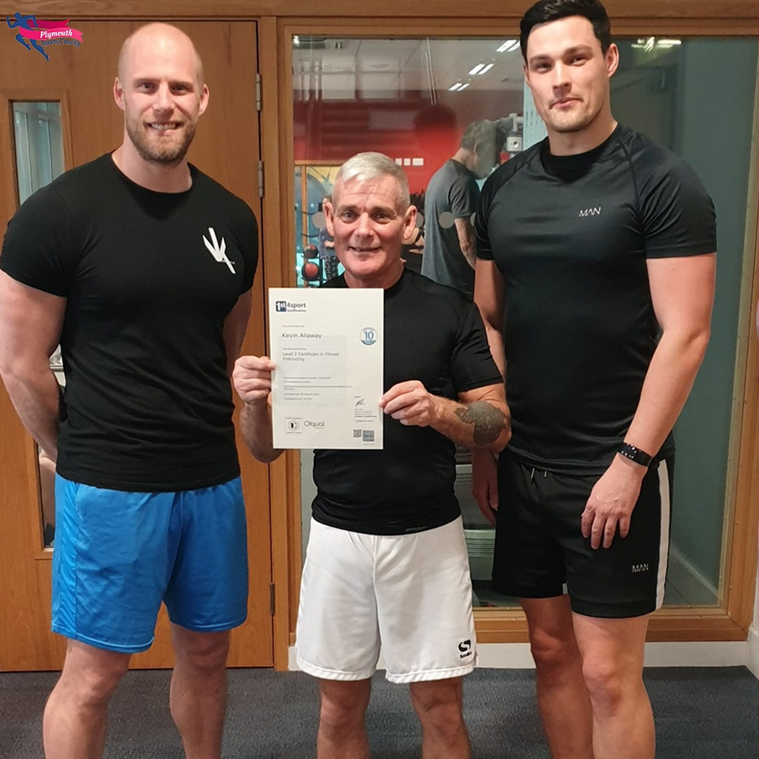 Alex Mathers from Plymouth Sports Charity teaching Level 2 gym instructor students, supporting fitness and professional development.